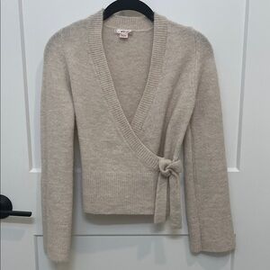 Gina Tricot Wool Wrap Sweater Size 146/152